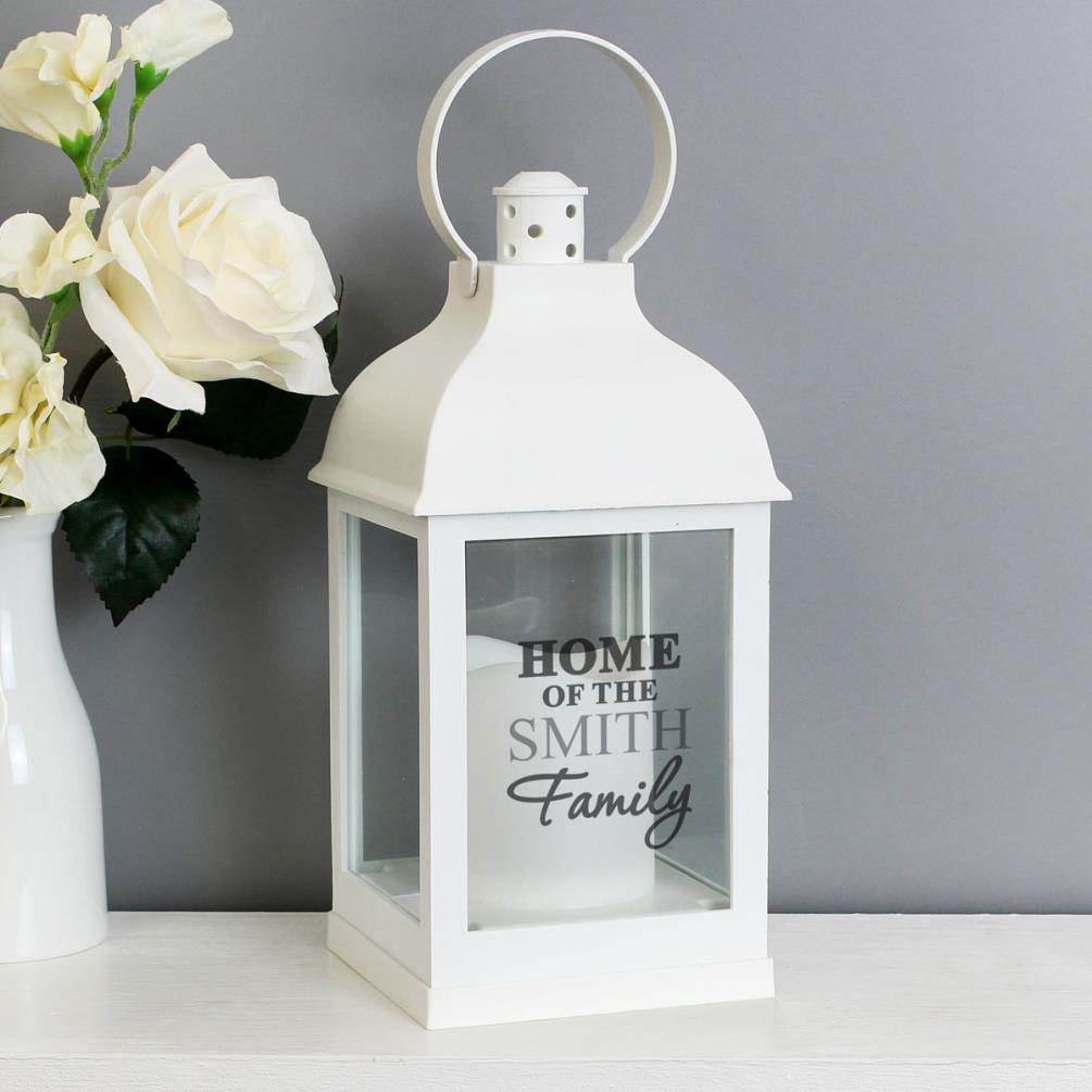 Personalised The Family White Lantern Extra Image 2